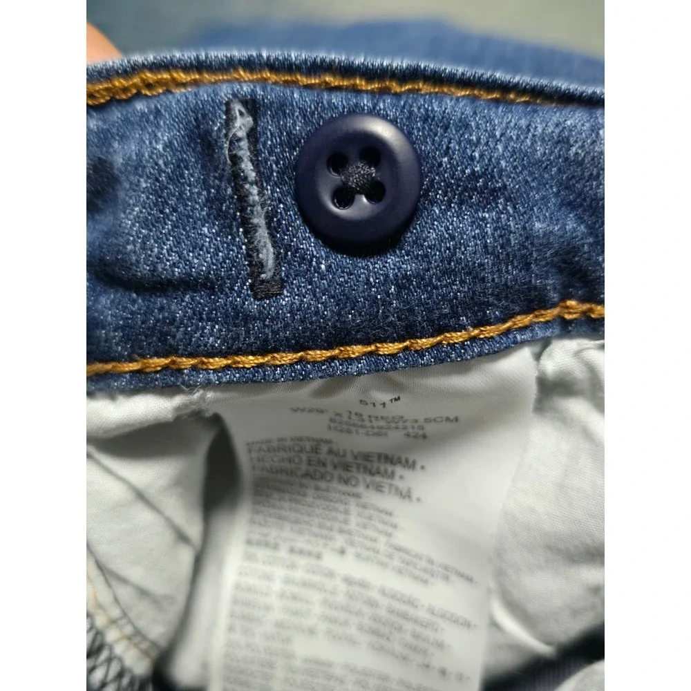 Levi's‎ 511 Slim Jeans Kids Size 18 Blue Excellent Adjustable Waist Performance